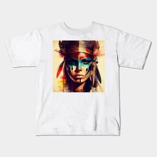 Powerful Egyptian Warrior Woman #8 Kids T-Shirt